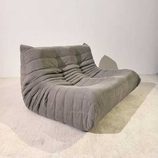 Niedriges 2-Sitzer Sofa aus Cord | DREAMOA