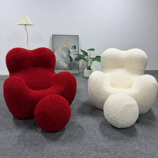 Mama Bouclé Chair – Sculptural Boucle Accent Chair | DREAMOA