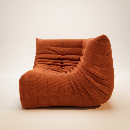 Modulares Eckmodul aus Cord – Low Lounge Kollektion | DREAMOA
