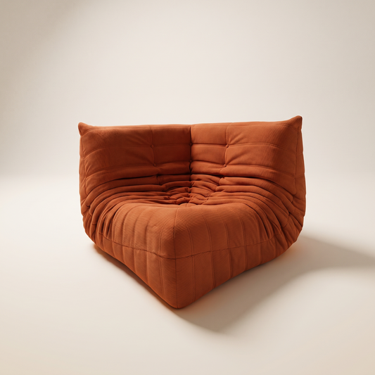 Modulares Eckmodul aus Cord – Low Lounge Kollektion | DREAMOA