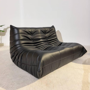 Low Lounge 2-Sitzer Sofa Leder | DREAMOA