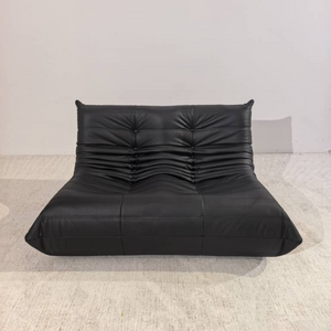 Low Lounge 2-Sitzer Sofa Leder | DREAMOA