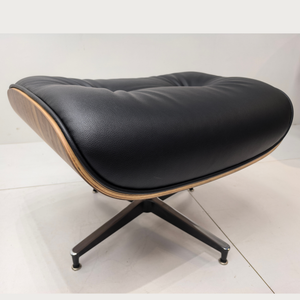 Chefsessel & Ottoman – Skulpturales Leder Lounge-Set | DREAMOA