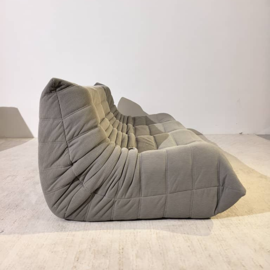 Low Lounge 3-Seat Sofa in Corduroy | DREAMOA