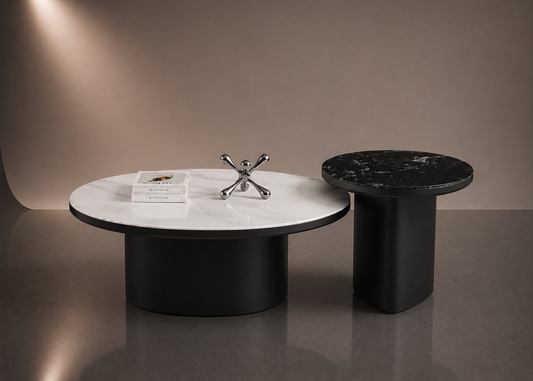 Snow Obsidian Duo Coffee Table Set