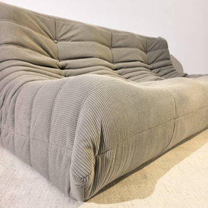 Niedriges Loungesofa 3-Sitzer aus Cord | DREAMOA