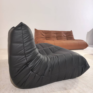 Low Lounge 2-Sitzer Sofa Leder | DREAMOA