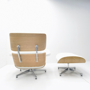 Chefsessel & Ottoman – Skulpturales Leder Lounge-Set | DREAMOA