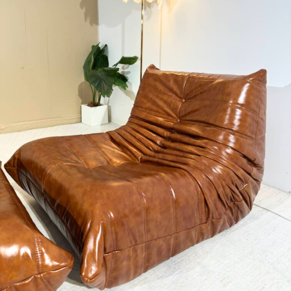 Leather Low lounge set