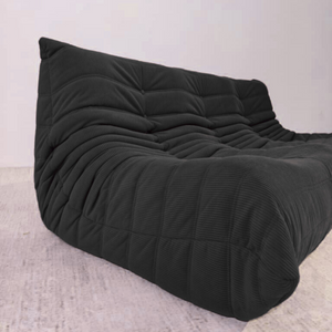 Niedriges Loungesofa 3-Sitzer aus Cord | DREAMOA
