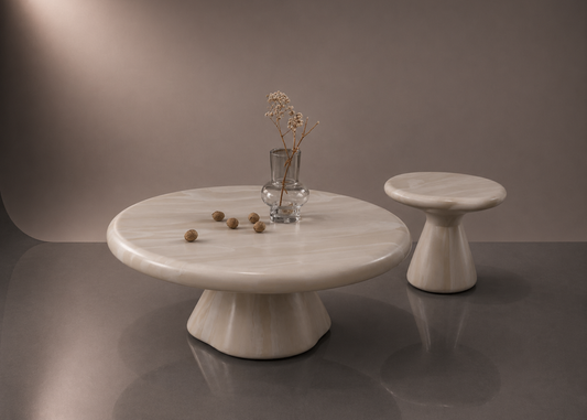 Sculptural Fiber Table Set