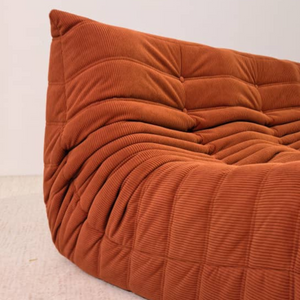Niedriges 2-Sitzer Sofa aus Cord | DREAMOA