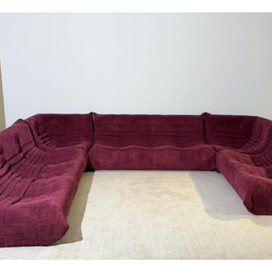 Niedriges Modulsofa-Set in Burgund | DREAMOA