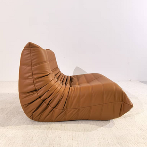 Niedriger Lounge-Sessel aus Leder | DREAMOA