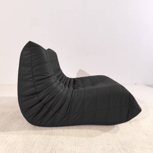 Niedriger Lounge-Sessel aus Leder | DREAMOA