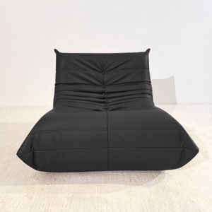 Niedriger Lounge-Sessel aus Leder | DREAMOA