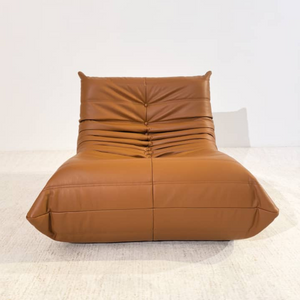 Niedriger Lounge-Sessel aus Leder | DREAMOA