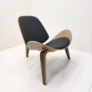 Schalenstuhl – Bugholz-Loungesessel aus Leder | DREAMOA
