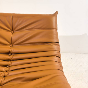 Niedriger Lounge-Sessel aus Leder | DREAMOA