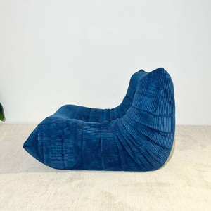 Niedriger Lounge-Modulsessel & Ottoman aus Cord | DREAMOA