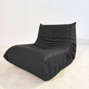 Niedriger Lounge-Sessel aus Leder | DREAMOA