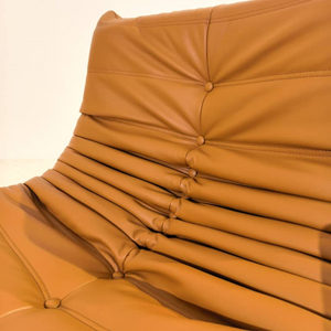 Niedriger Lounge-Sessel aus Leder | DREAMOA