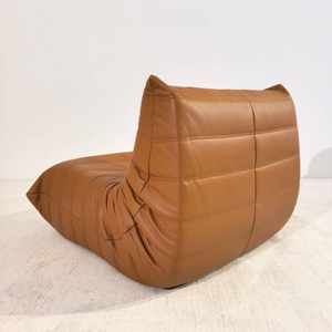 Niedriger Lounge-Sessel aus Leder | DREAMOA