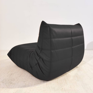 Niedriger Lounge-Sessel aus Leder | DREAMOA