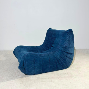 Niedriger Lounge-Modulsessel & Ottoman aus Cord | DREAMOA