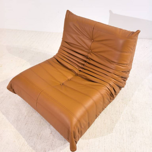 Niedriger Lounge-Sessel aus Leder | DREAMOA
