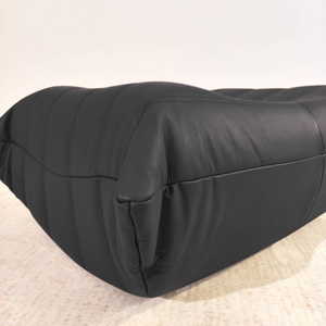 Niedriger gefalteter Ottoman aus Leder | DREAMOA