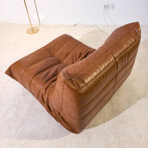 Niedriger Lounge-Sessel aus Leder | DREAMOA