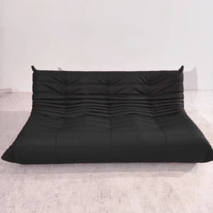 Niedriges 3-Sitzer-Sofa aus Leder | DREAMOA