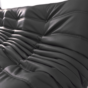 Niedriges 3-Sitzer-Sofa aus Leder | DREAMOA