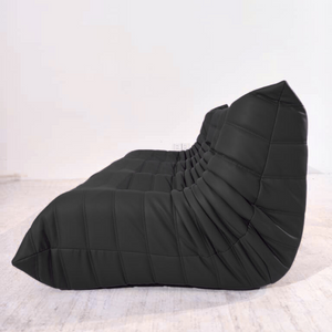 Niedriges 3-Sitzer-Sofa aus Leder | DREAMOA