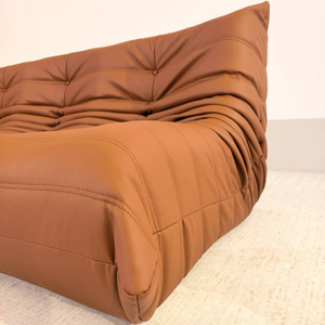 Niedriges 3-Sitzer-Sofa aus Leder | DREAMOA