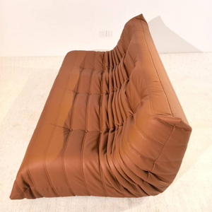 Niedriges 3-Sitzer-Sofa aus Leder | DREAMOA