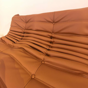 Niedriges 3-Sitzer-Sofa aus Leder | DREAMOA