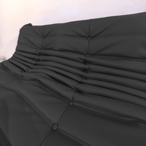 Niedriges 3-Sitzer-Sofa aus Leder | DREAMOA