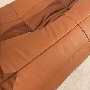 Niedriges 3-Sitzer-Sofa aus Leder | DREAMOA