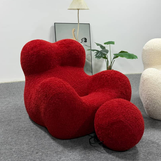 Mama Bouclé Chair – Sculptural Boucle Accent Chair | DREAMOA