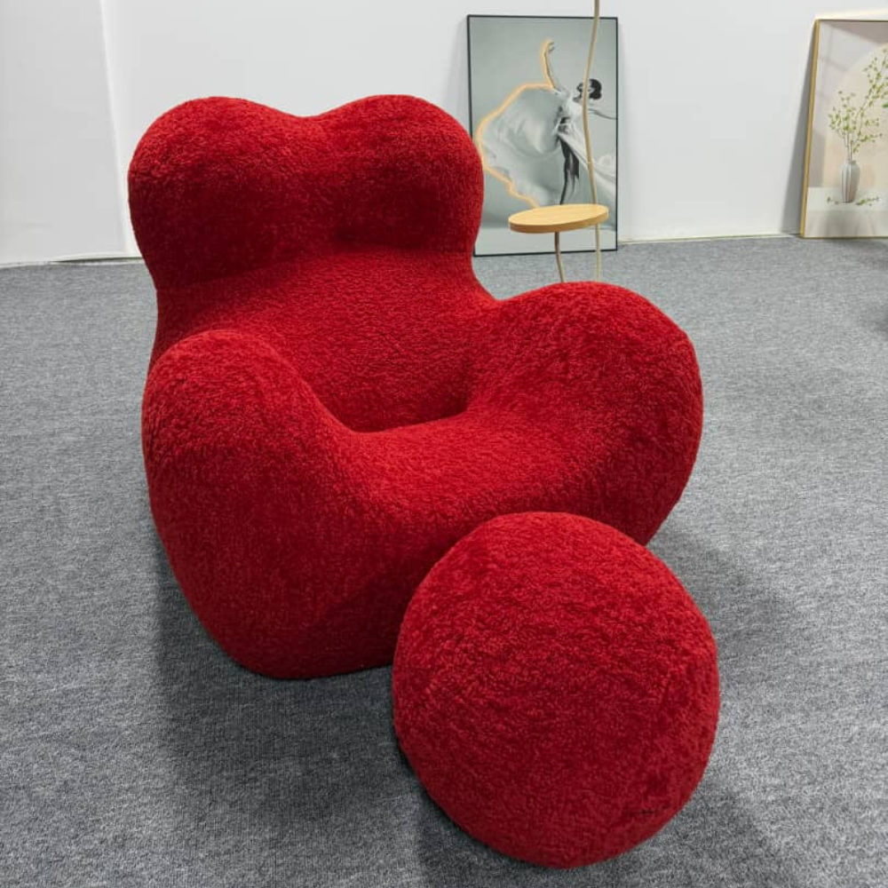 Mama Bouclé Chair – Sculptural Boucle Accent Chair | DREAMOA