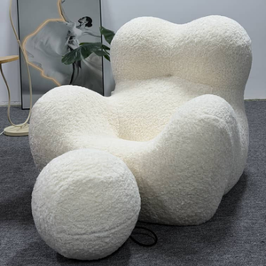 Mama Bouclé Sessel – Skulpturaler Bouclé Akzentstuhl | DREAMOA