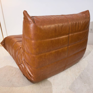 Niedriger Lounge-Sessel aus Leder | DREAMOA