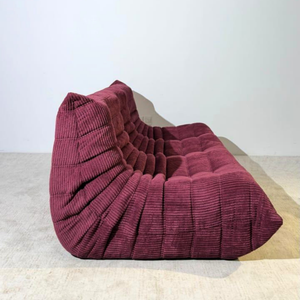 Niedriges Loungesofa 3-Sitzer aus Cord | DREAMOA