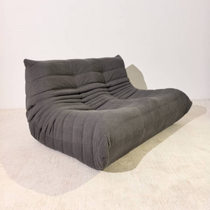 Niedriges 2-Sitzer Sofa aus Cord | DREAMOA