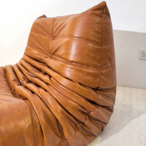 Niedriger Lounge-Sessel aus Leder | DREAMOA