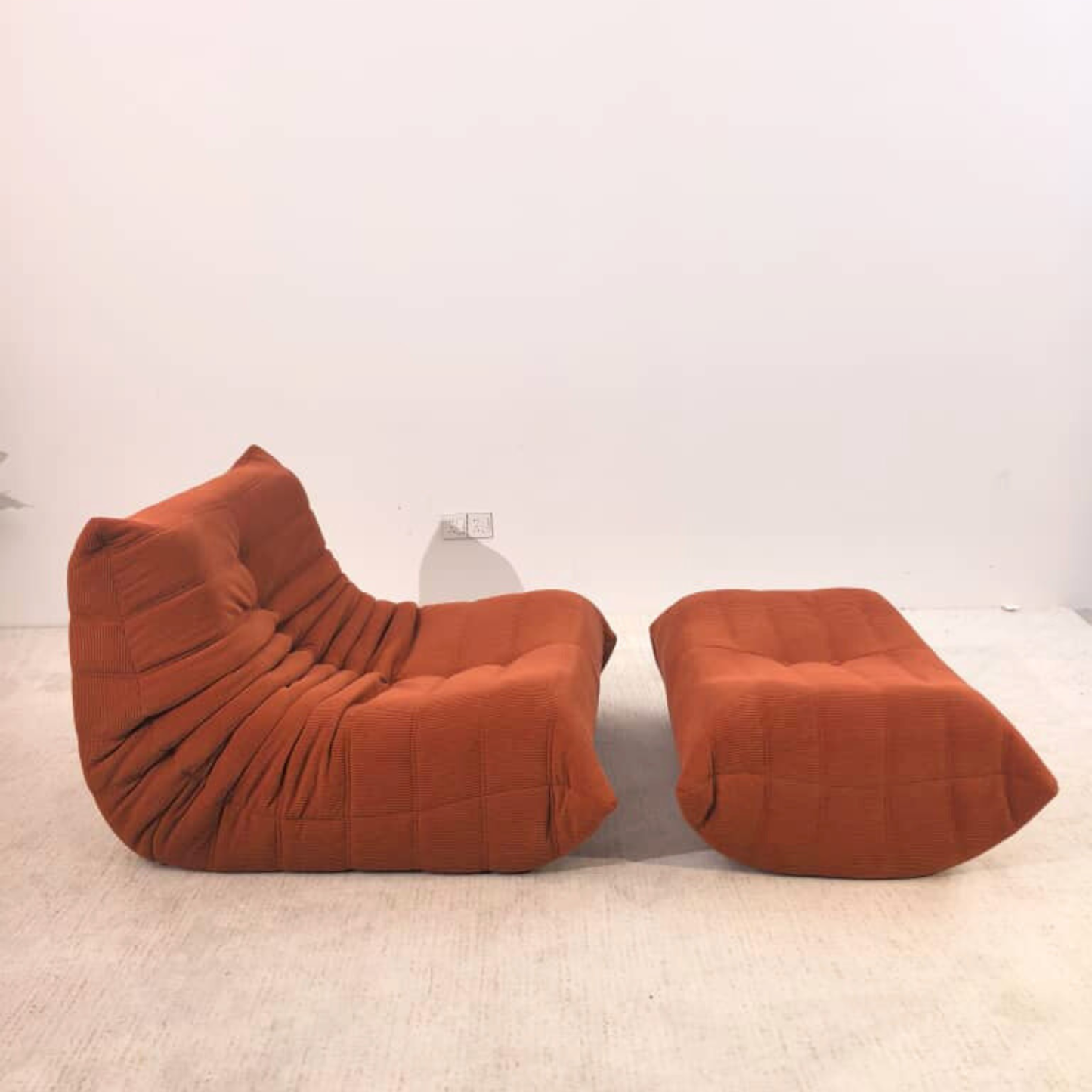 Custom Low Lounge 1 Seater and ottoman