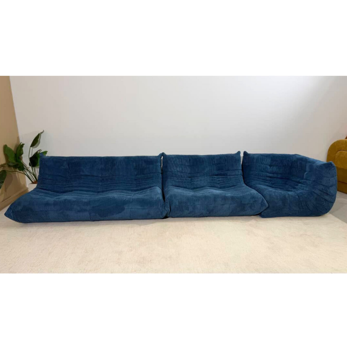 Corduroy Low Lounge 3 Seater