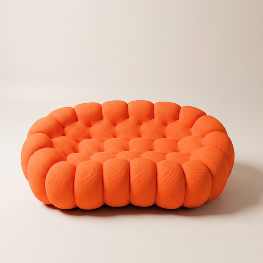 Rounded Bubble-Silhouette Sofa – 2-Seat